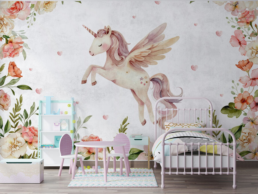 Fairy Tale Unicorn mural