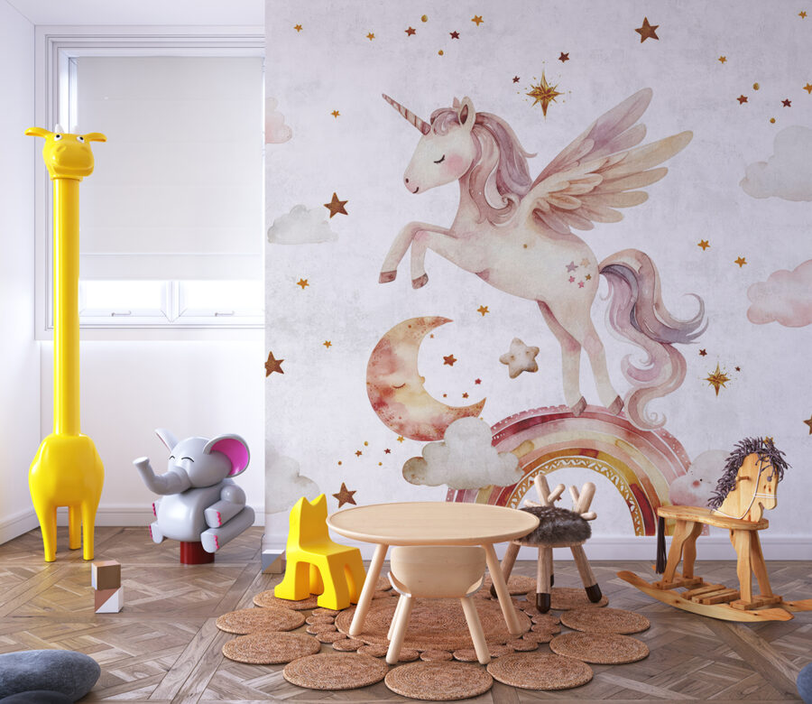 Unicorn magic mural