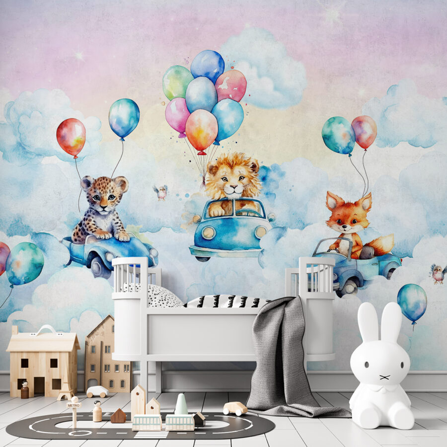 Wall mural Animal Drivers in the Clouds