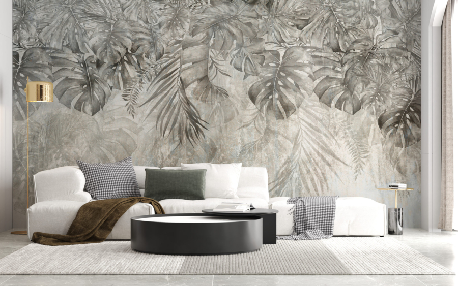 Mural de frunze de Monstera