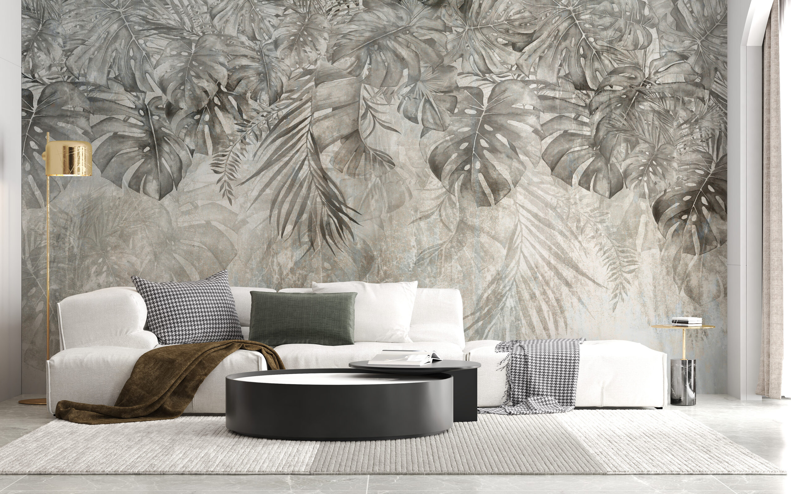 Mural de frunze de Monstera