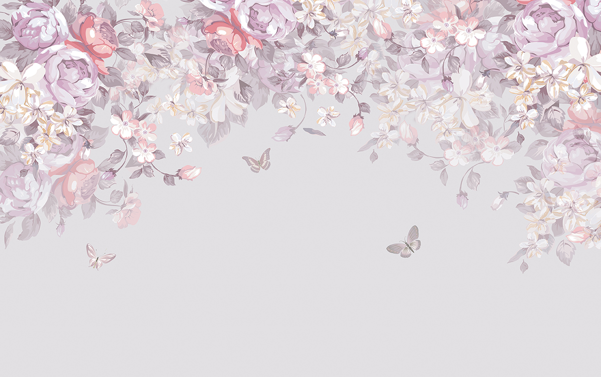 A,Garland,Of,Luxurious,Blooming,Peonies.,Flowers,,Butterflies.,Vintage,Botanical