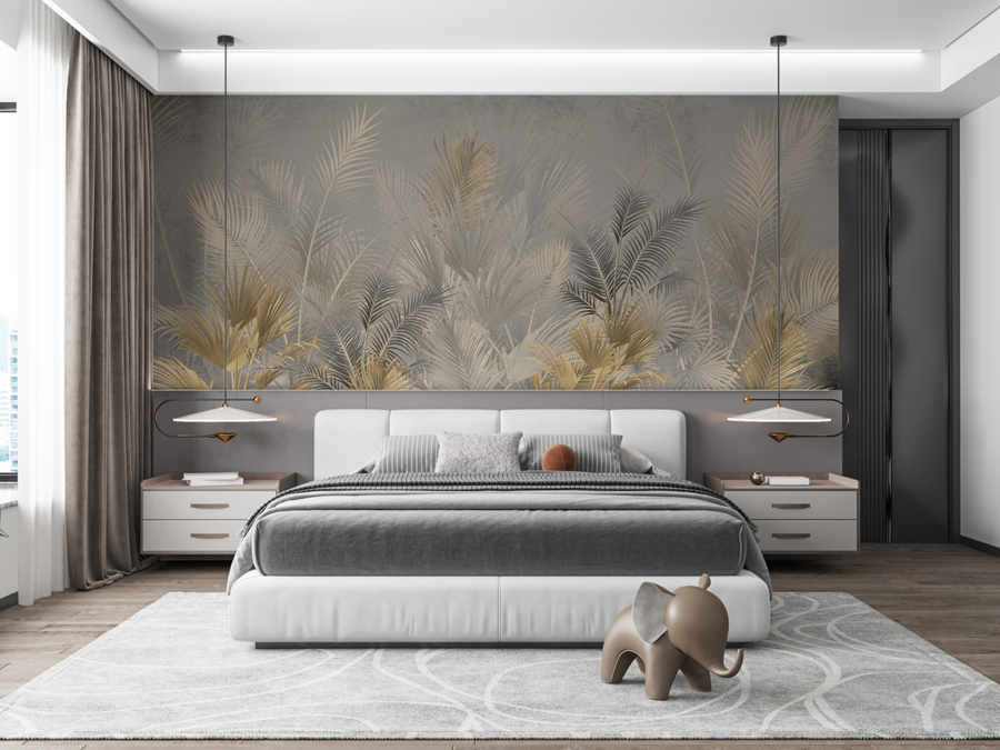 Mural elegant frunze de palmier