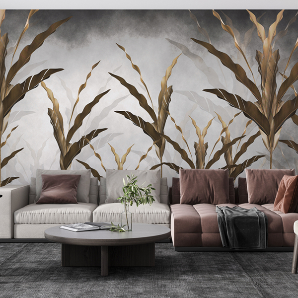Mural de frunze maro