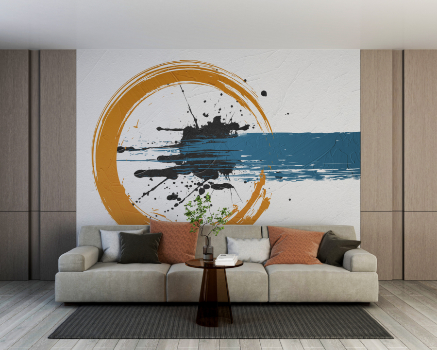 Mural Orange Circle