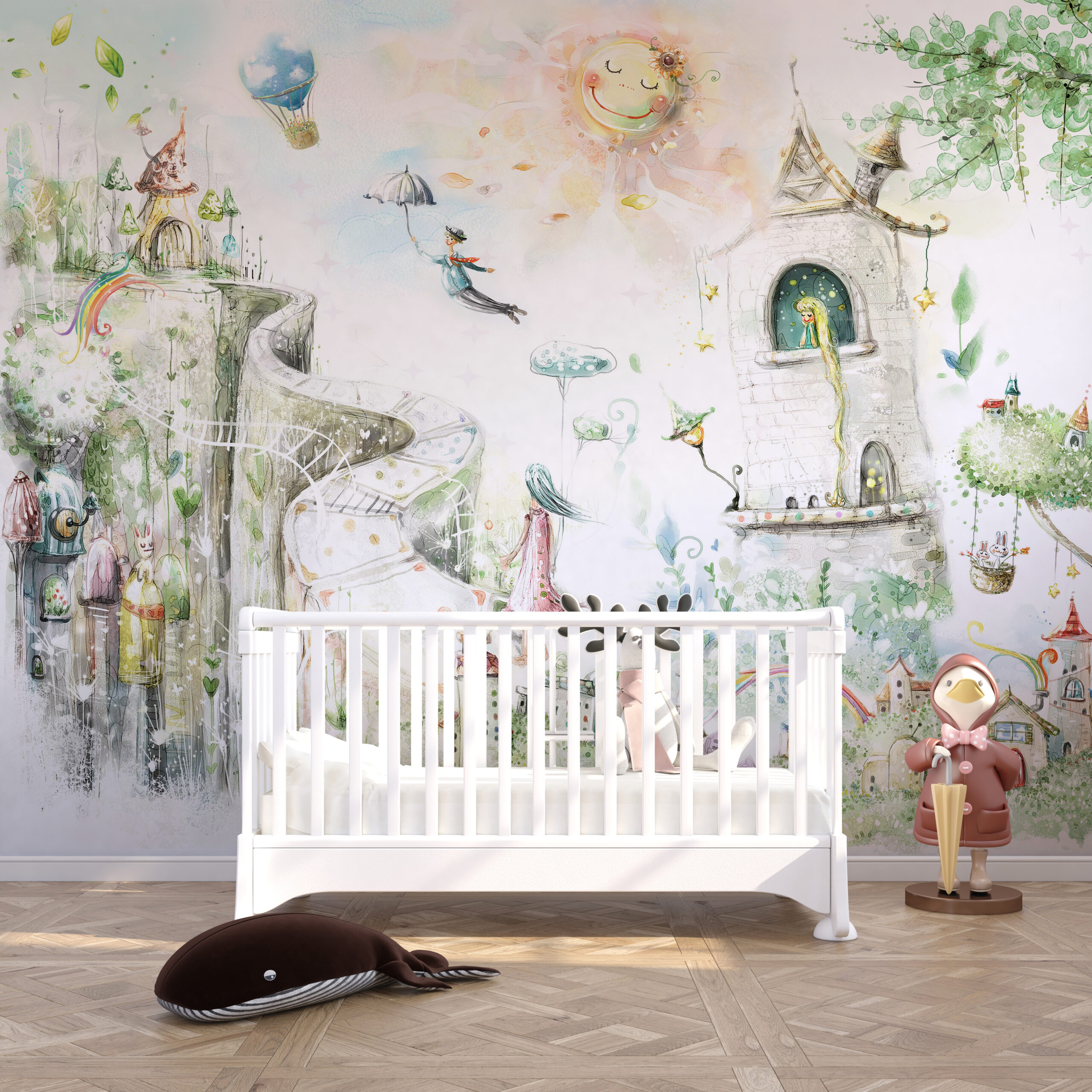 Perete mural Fairytale Road