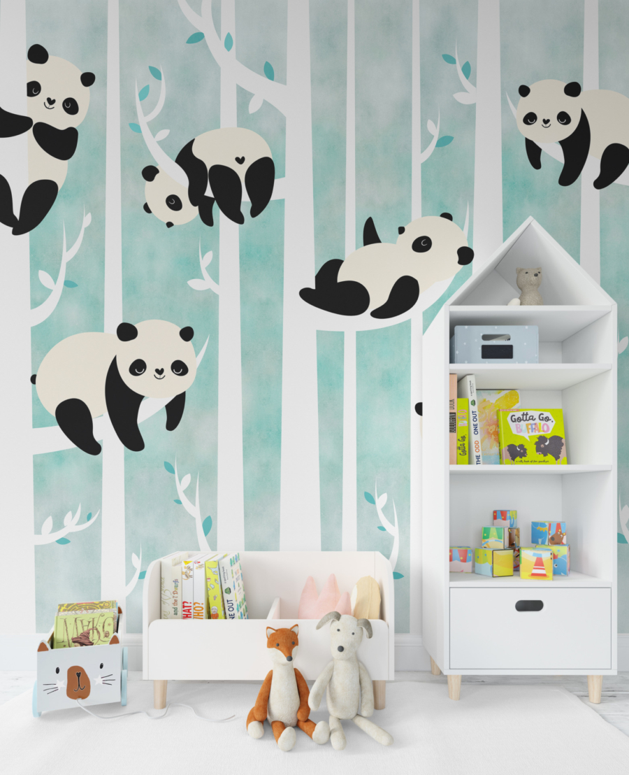 Tablou mural Bamboo Bears