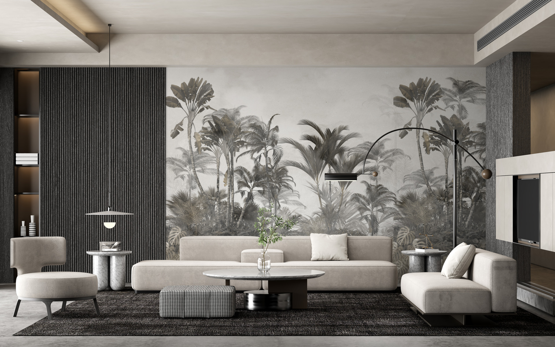 Murală incoloră în junglă