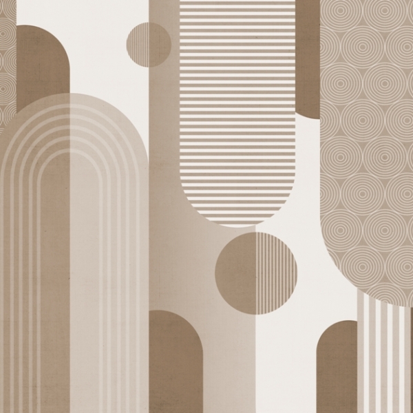Tablou mural Bej Geometrie
