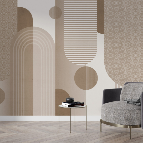 Tablou mural Bej Geometrie
