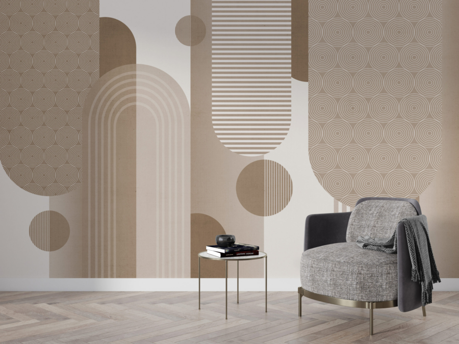 Tablou mural Bej Geometrie