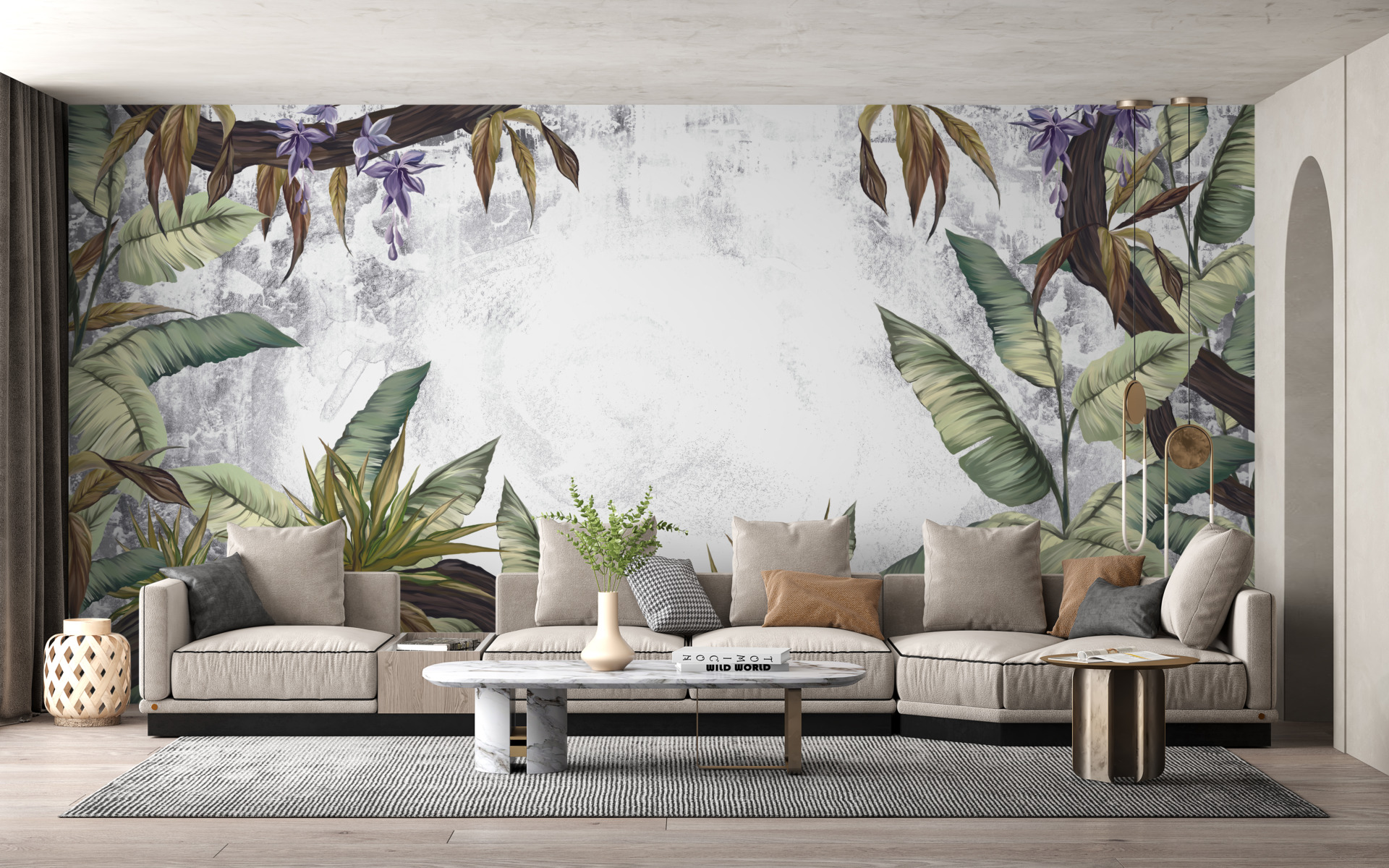 Mural Punctul alb în Tropics