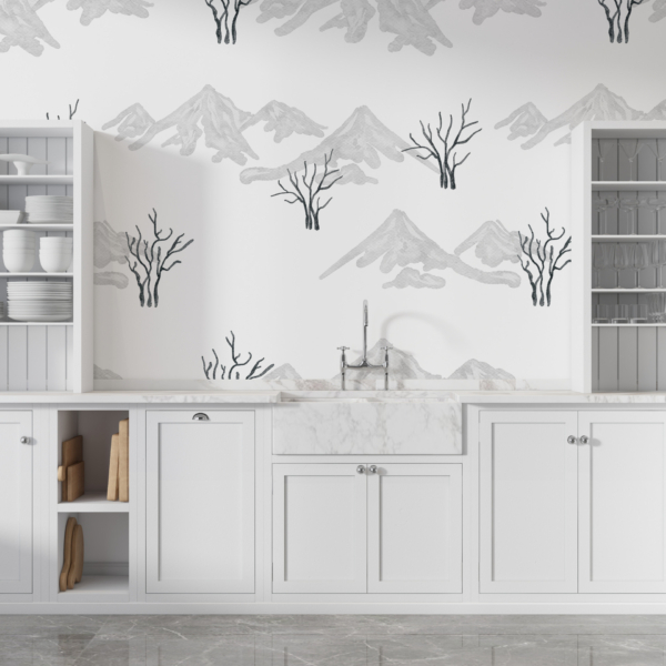 Perete mural White Mountains