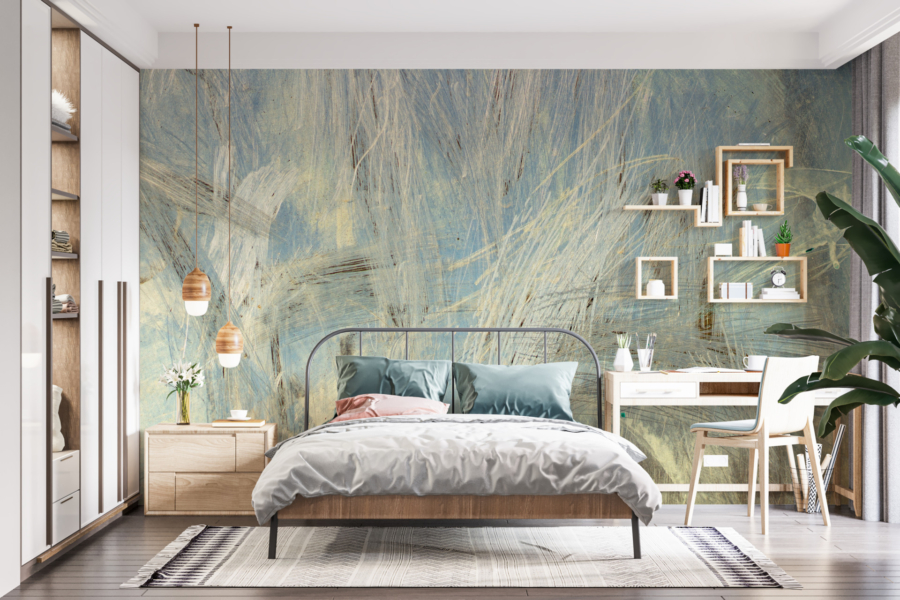 Mural White Dashes