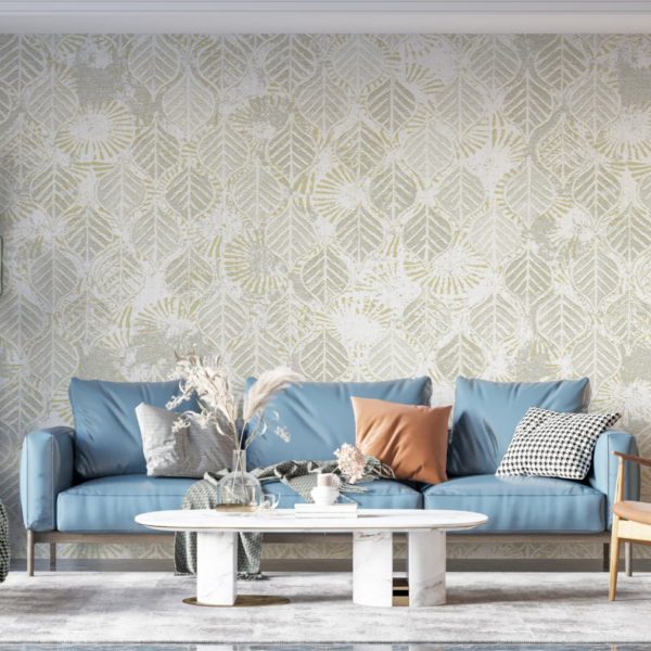 Tablou mural White Leaves