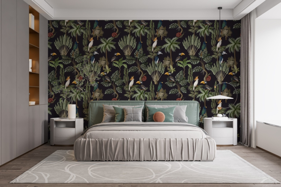 Tablou mural White Parrots