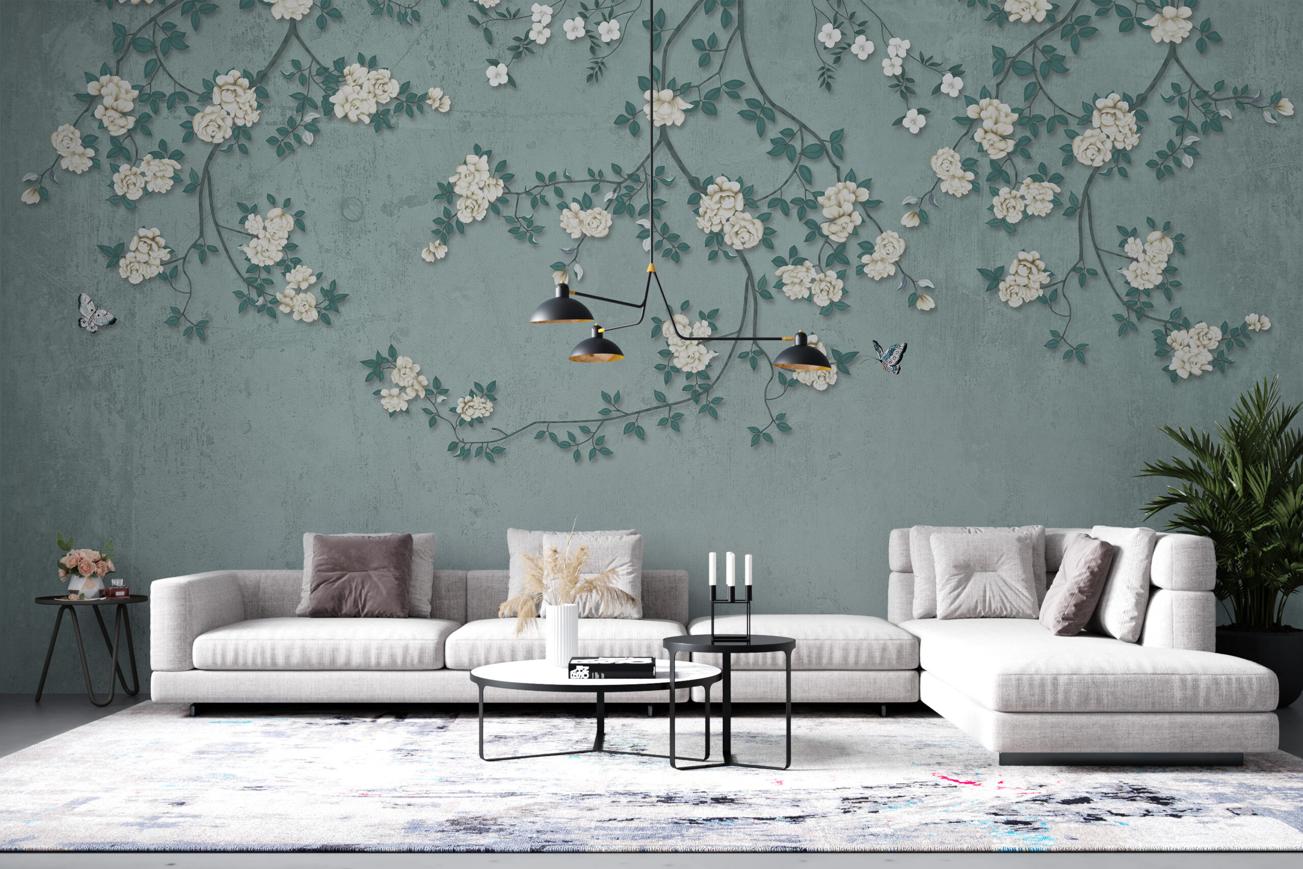 Tablou mural Trandafiri albi