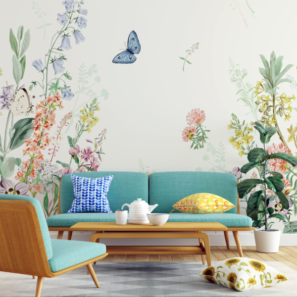 Mural Fluture albastru
