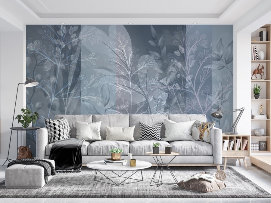 Mural albastru Vegeta Motif