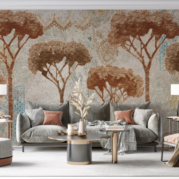 Mural Brown Pine