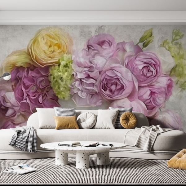 Wall mural Buchet de flori violet