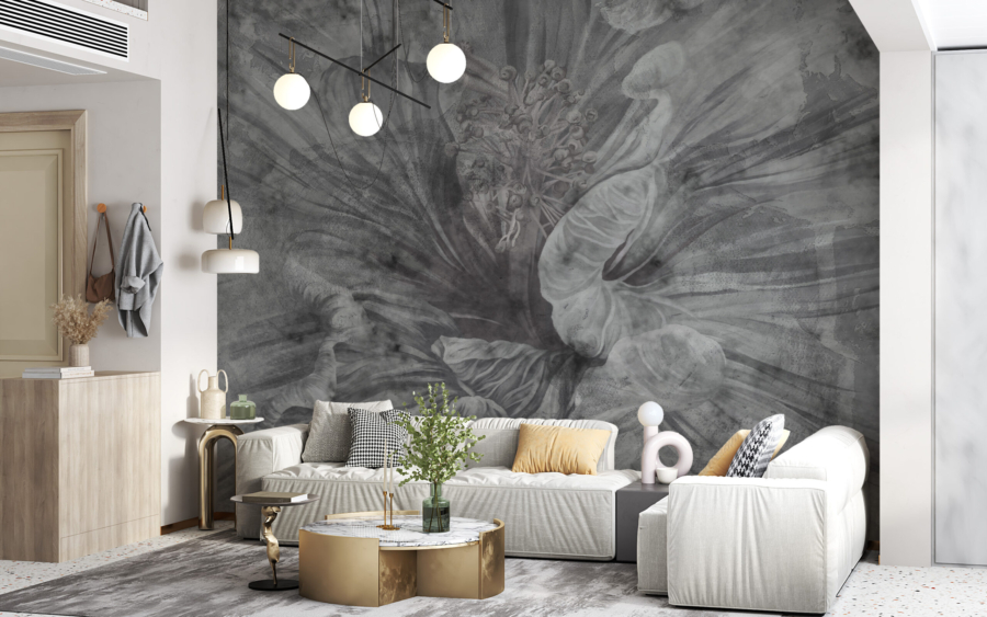 Mural de flori întunecate