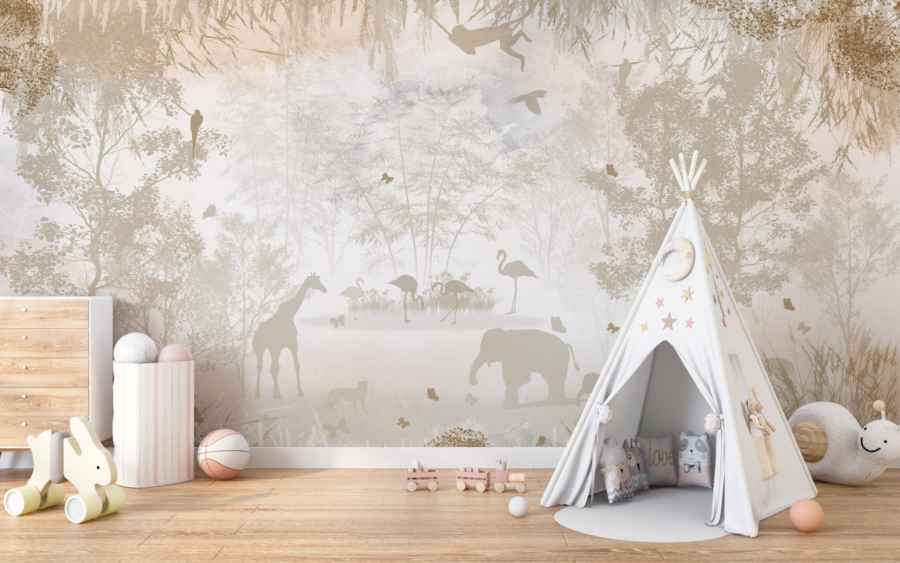 Mural Shadow de animale exotice