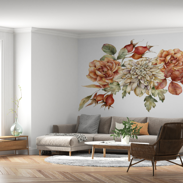 Wild Rose Blossom Wild Rose Blossom Red Mural