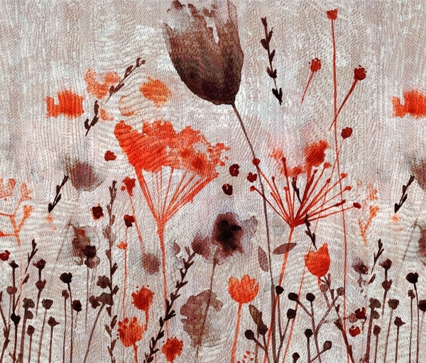 Mural Red Poppies