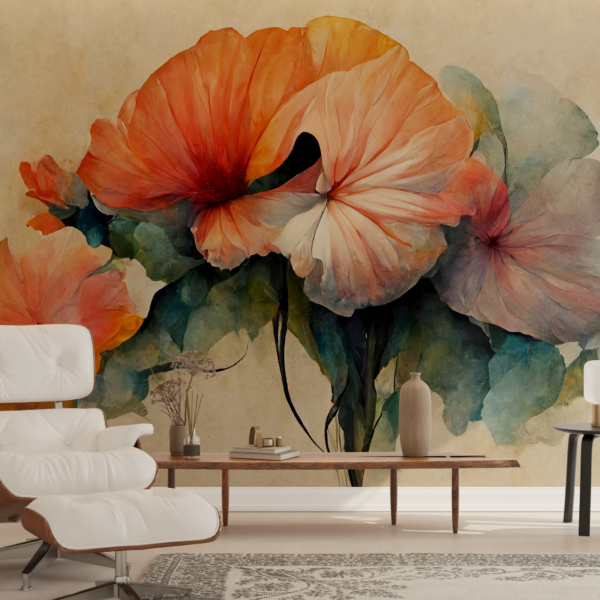 Mural Red Bouquet