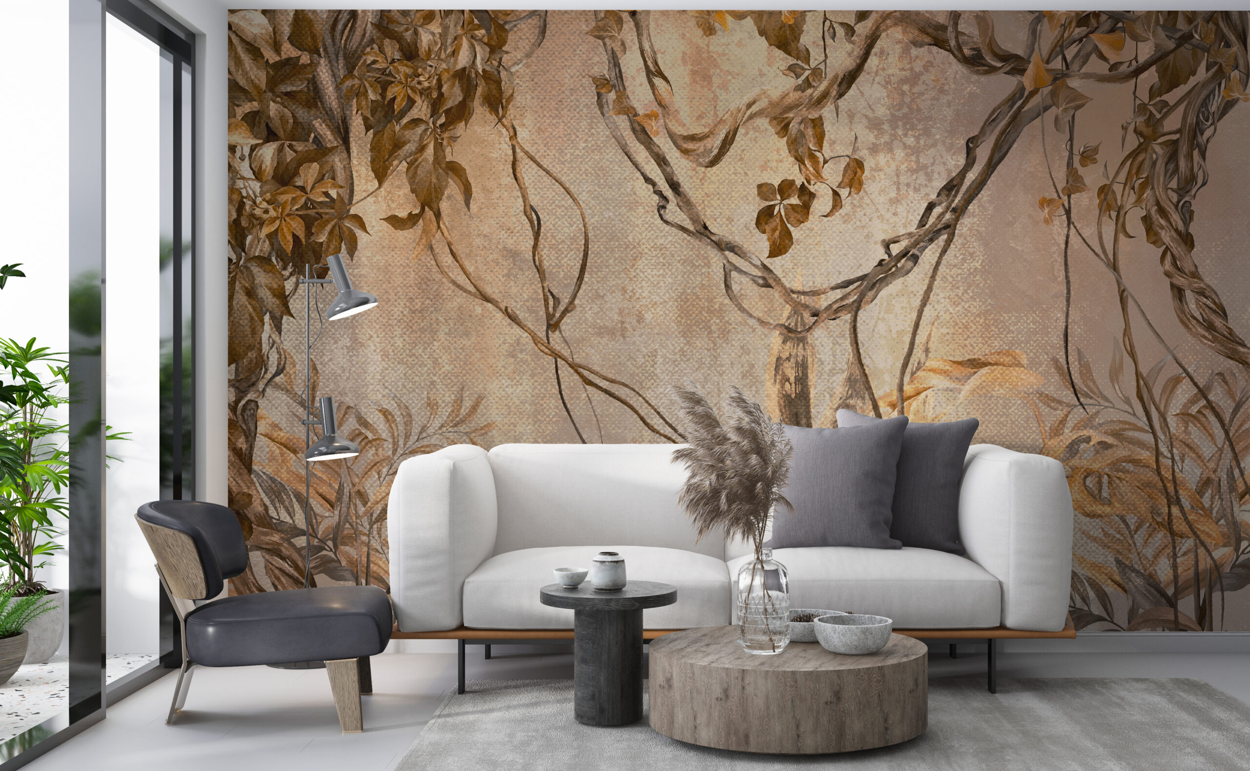 Mural Exotic Vines