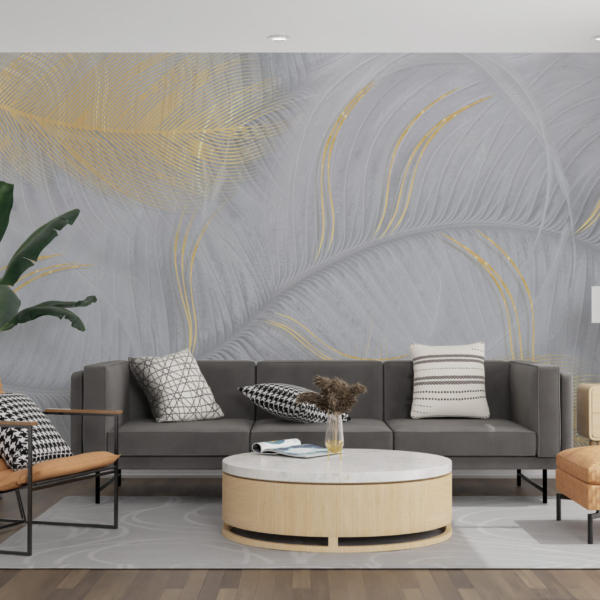 tapet Wavy Leaf