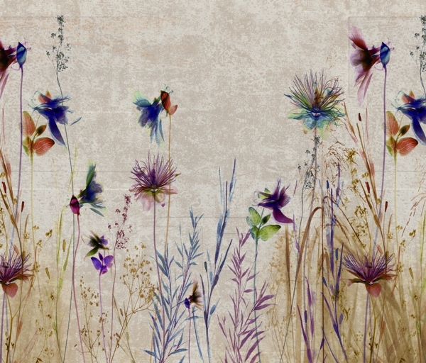 Mural Purple Meadow