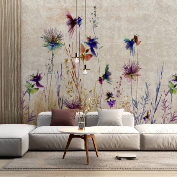 Mural Purple Meadow