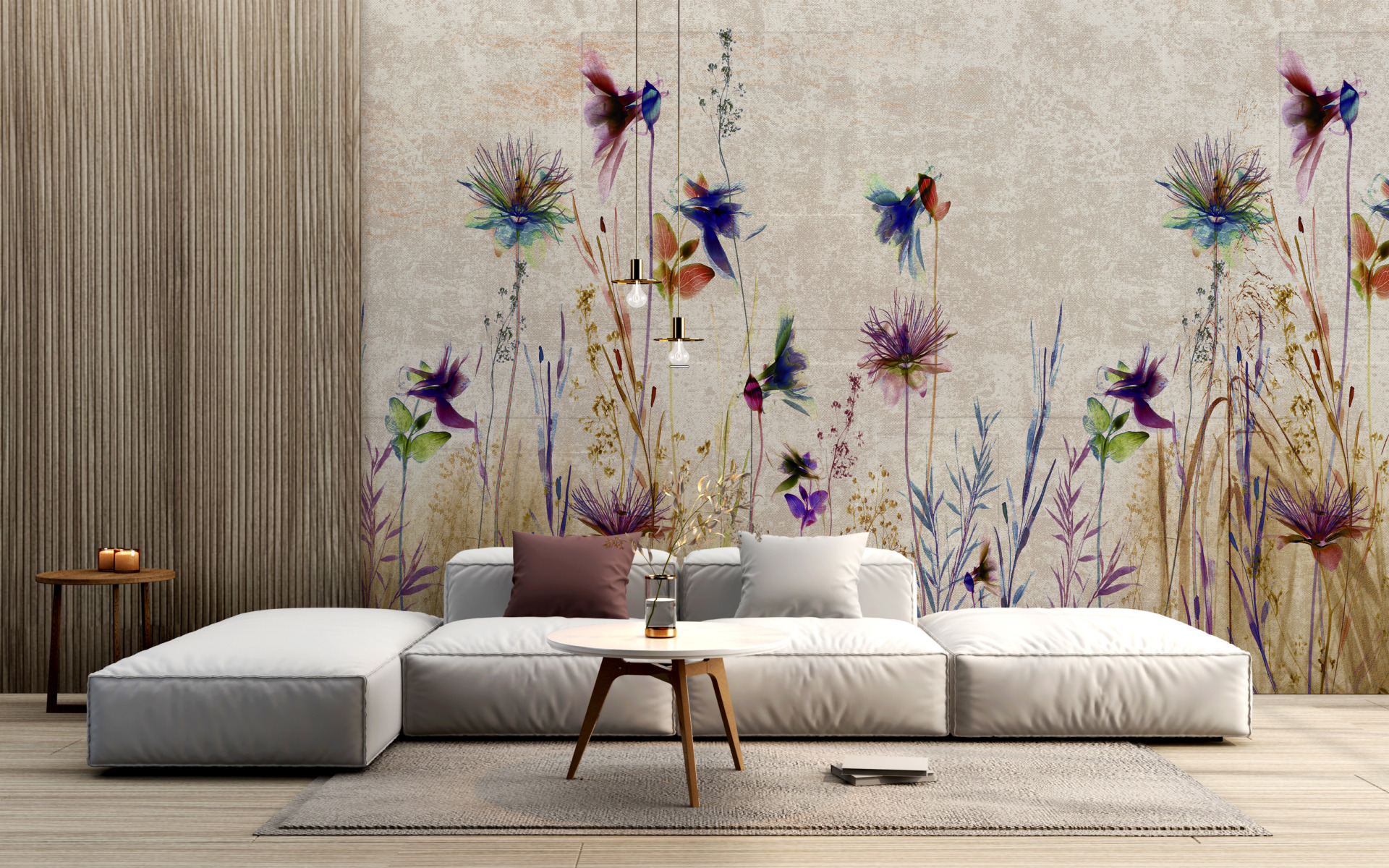 Mural Purple Meadow