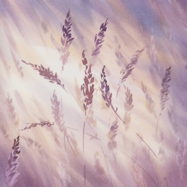 Pictura murală Purple Grass Vibrancy