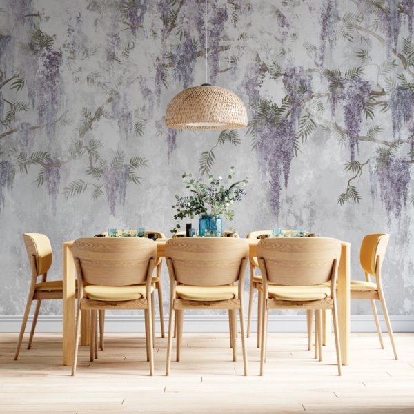 Mural flori violet