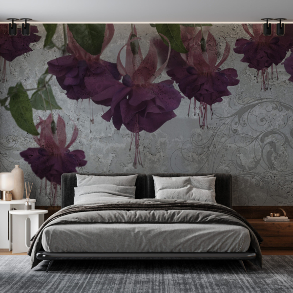 Mural flori violet