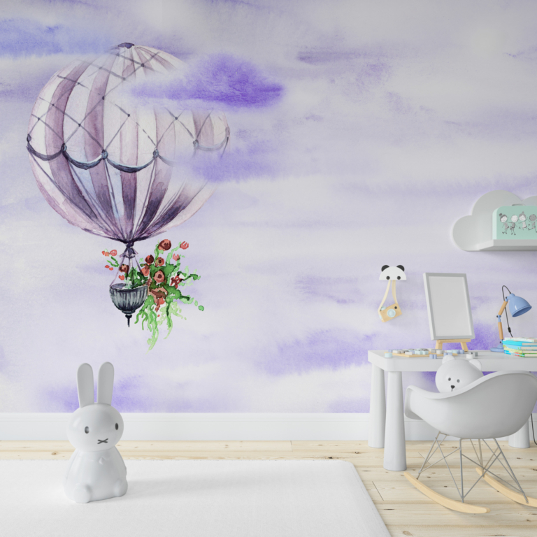 Fototapet Balon violet în aer