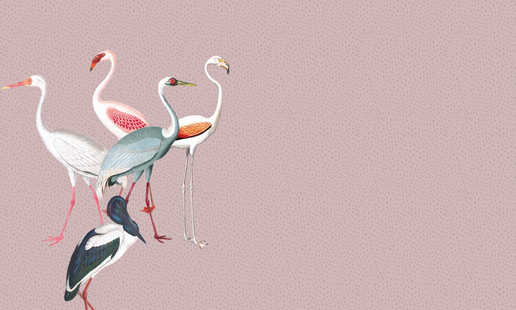 Fototapeta-Flamingi-w-Kropkach_2245574641-1