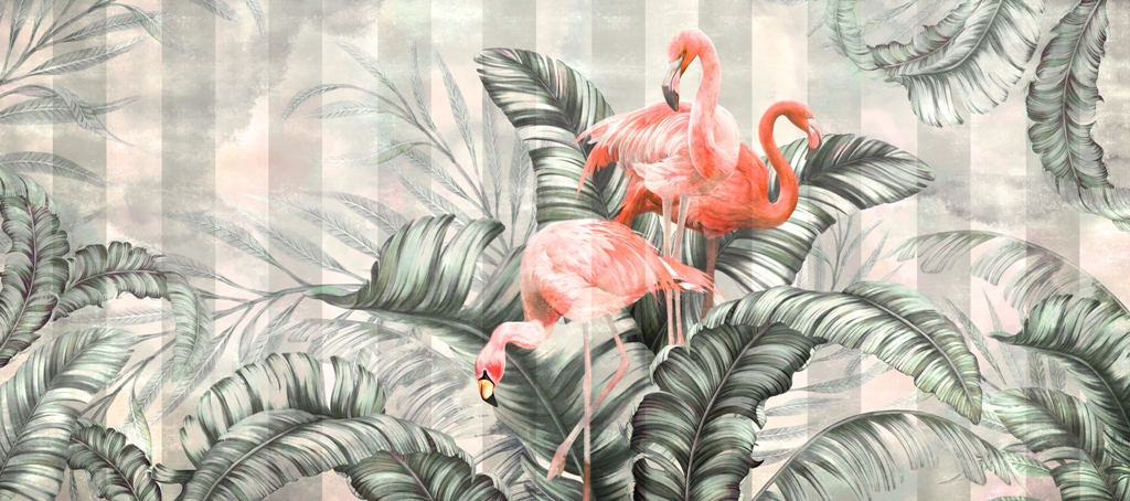 Fototapeta-Flamingi-w-Lisciach_2274349369-1