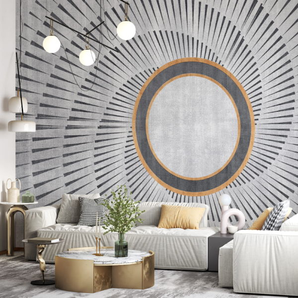 Mural grafic spiralat