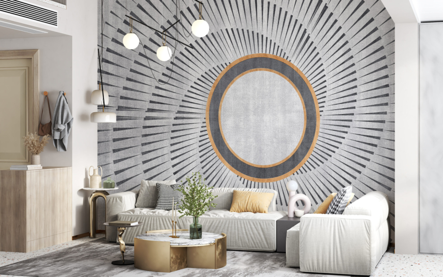 Mural grafic spiralat