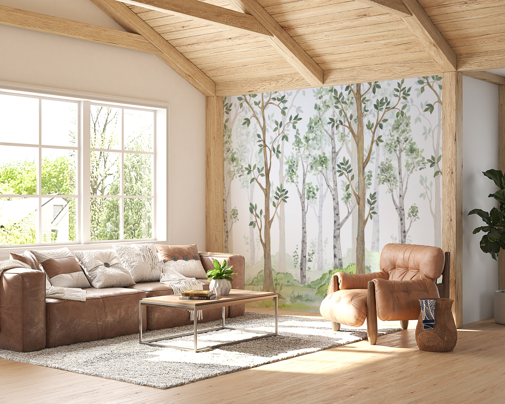 Foto tapet Bright Forest