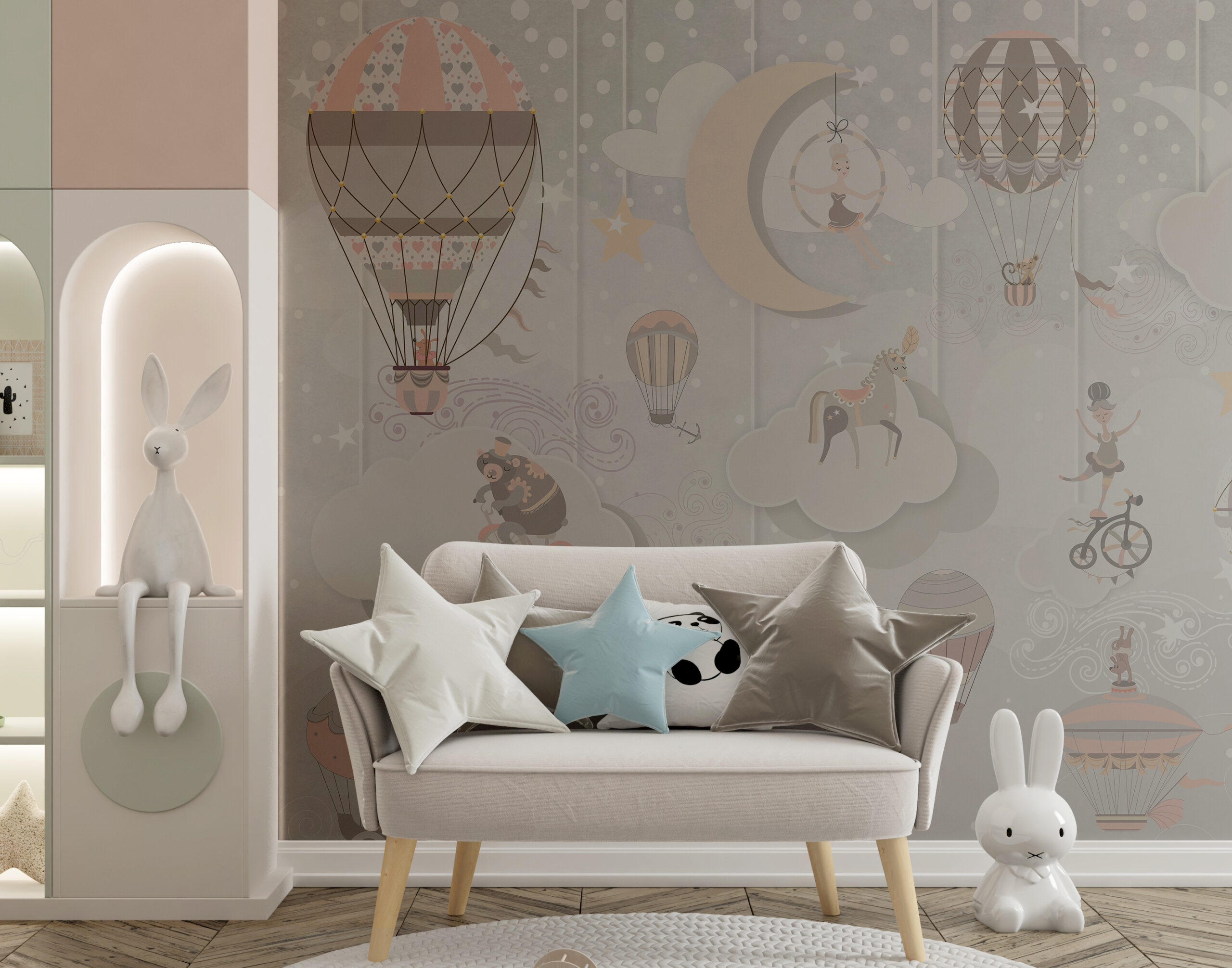 Carusel de tapet pentru copii