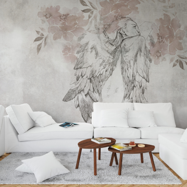 Mural Femeie înger