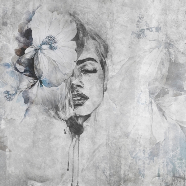 Tablou mural Femeie floare