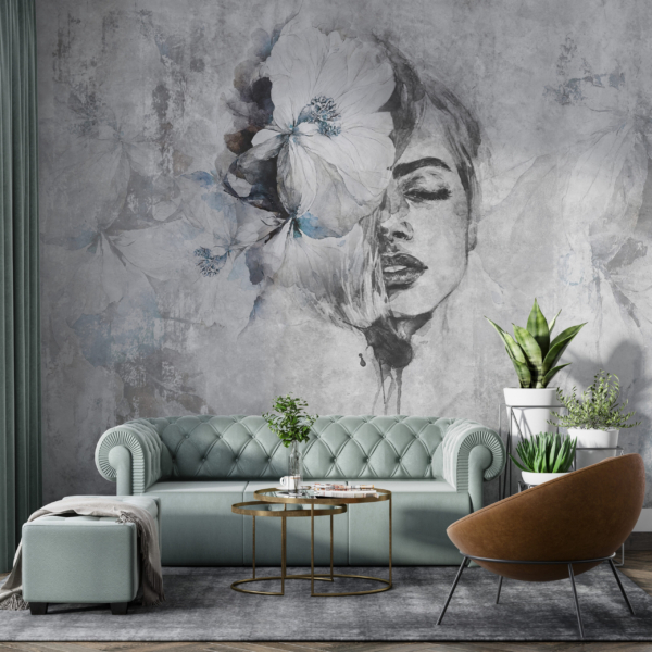 Tablou mural Femeie floare