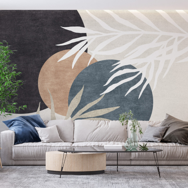 Tablou mural Cercuri și frunze