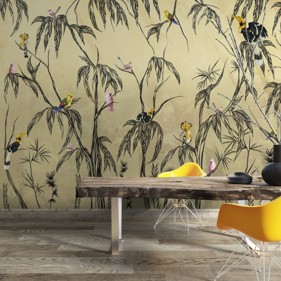 Tablou mural Coloured Birds